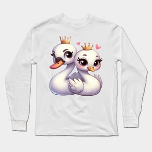 Pair of Swans Long Sleeve T-Shirt